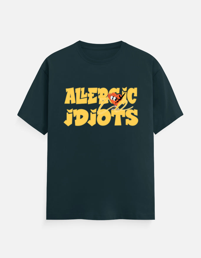 C-Labs Allergic to Idiots Classic Crew T-Shirt Petrol Blue Front_1_c_38_73dbef90-e79c-4014-87a7-ccb029f26a2a