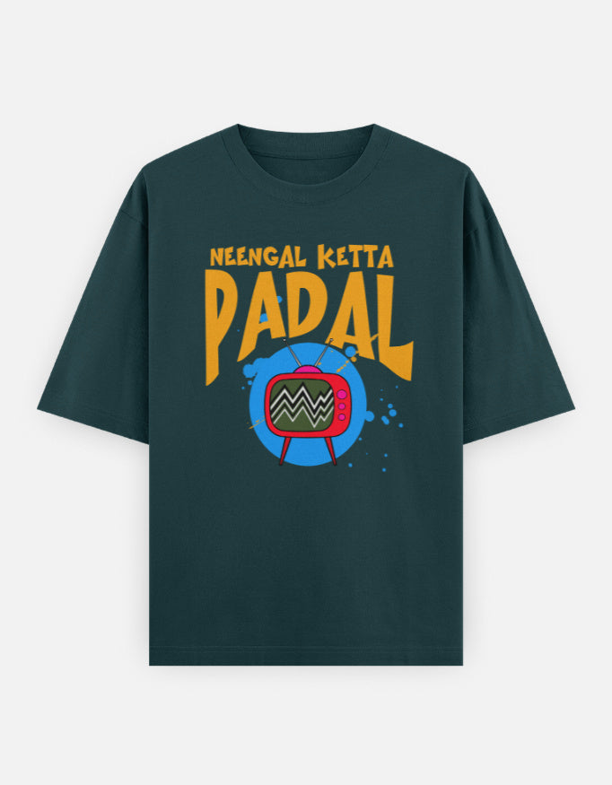 C-Labs Neengal Ketta Padal Oversized Classic T-Shirt Petrol Blue Front_1_c_38_7767c964-7c11-4abe-90f7-3a645945d1da