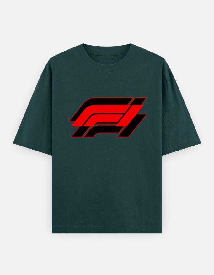 C-Labs F1 Oversized Classic T-Shirt Petrol Blue Front_1_c_38_92875b9a-6484-4f8f-a412-359ee3b1a75f