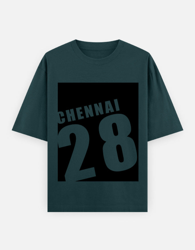 C-Labs Chennai 28 Oversized Classic T-Shirt Petrol Blue Front_1_c_38_ac208a1d-ce0e-4133-b096-a92d0e82d2cb