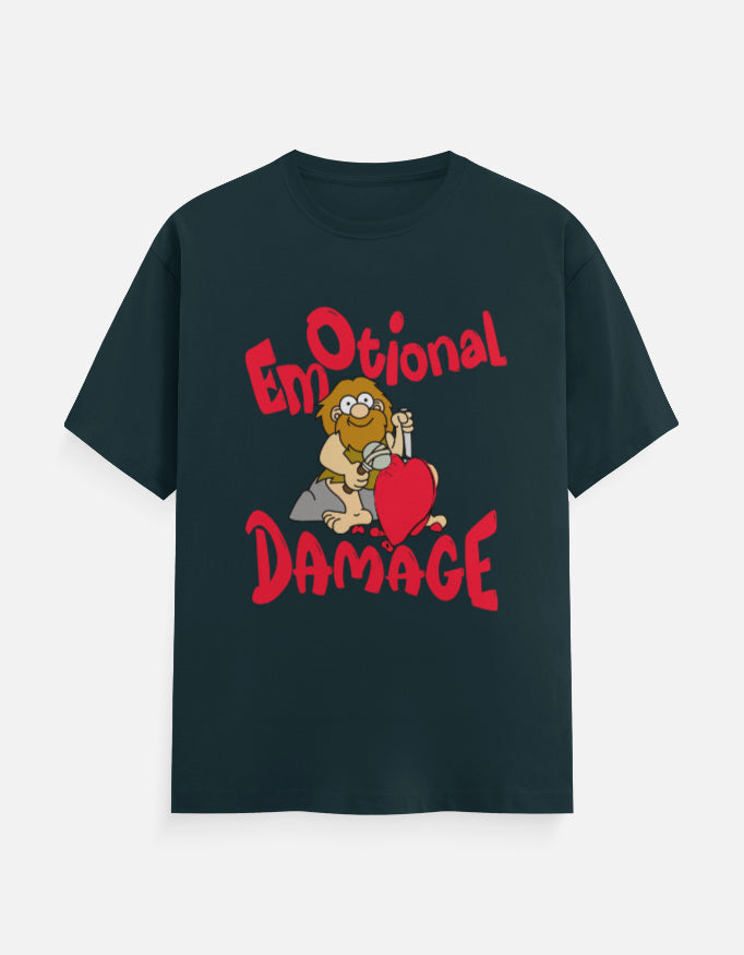 C-Labs Emotional Damage Classic Crew T-Shirt Petrol Blue Front_1_c_38_c258b267-706a-4b0c-931a-e476b801f12b