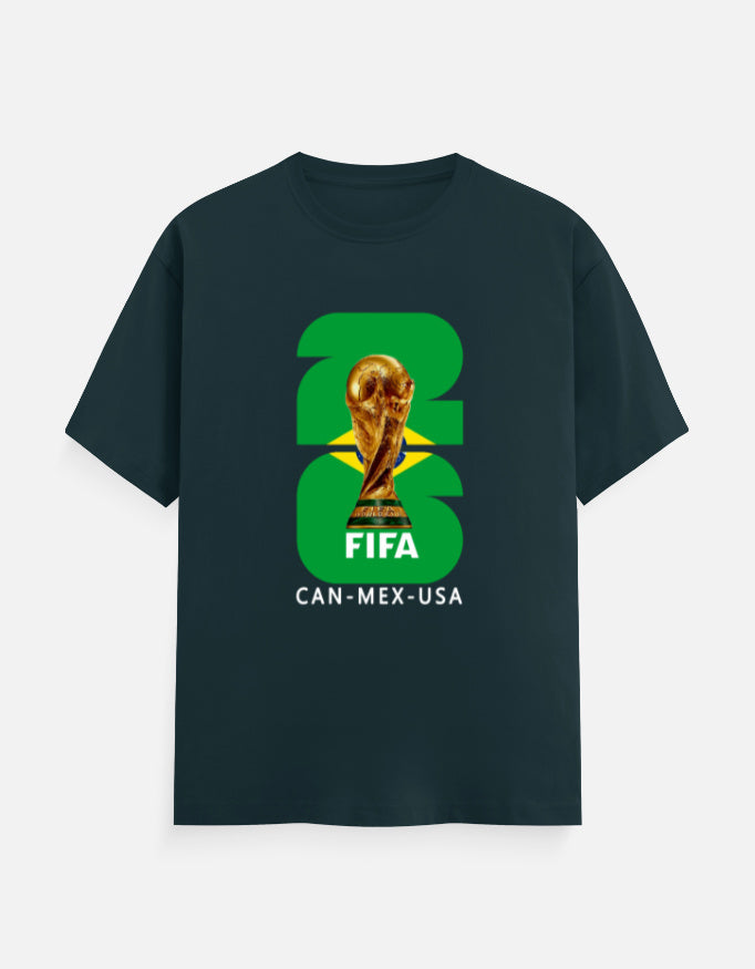 C-Labs Brazil 26 Classic Crew T-Shirt Petrol Blue Front_1_c_38_cf34310e-d290-4ced-9647-1c4691b60b40
