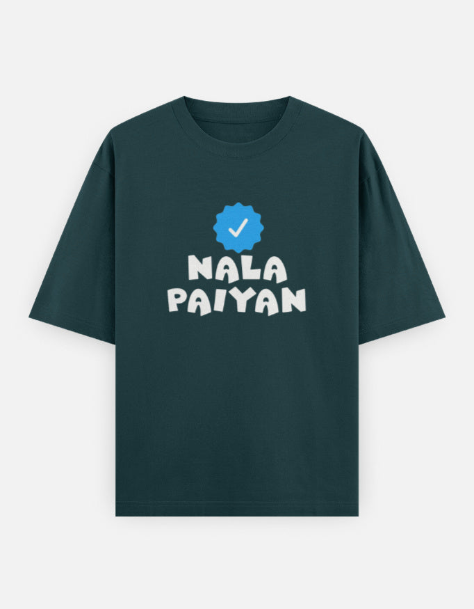 C-Labs Nala Paiyan Oversized Classic T-Shirt Petrol Blue Front_1_c_38_d9c4587c-ba4e-4bdd-8f16-236a1c2414e7