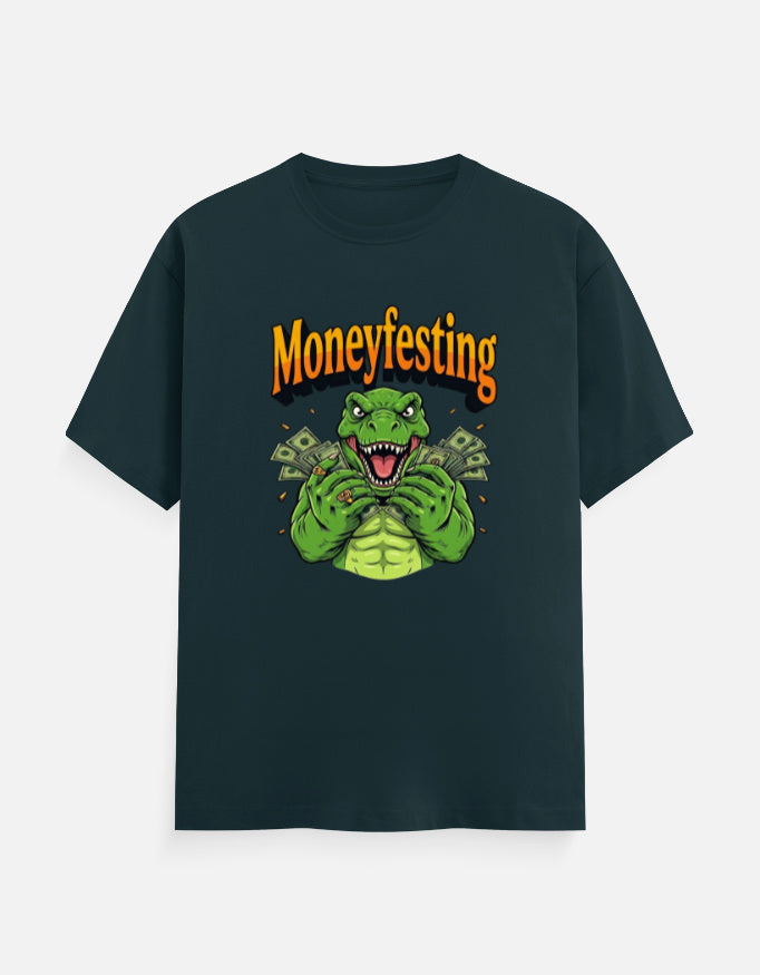 C-Labs Moneyfesting Classic Crew T-Shirt Petrol Blue Front_1_c_38_dc008840-090f-4db1-8869-62f810091f09