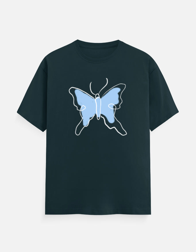 C-Labs Butterfly Classic Crew T-Shirt Petrol Blue Front_1_c_38_dea635f4-a553-4255-bafd-27f4c093ff05