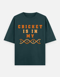 C-Labs Cricket is in my DNA Oversized Classic T-Shirt Petrol Blue Front_1_c_38_f24ace3c-92c2-487d-9777-f420b703d5f4