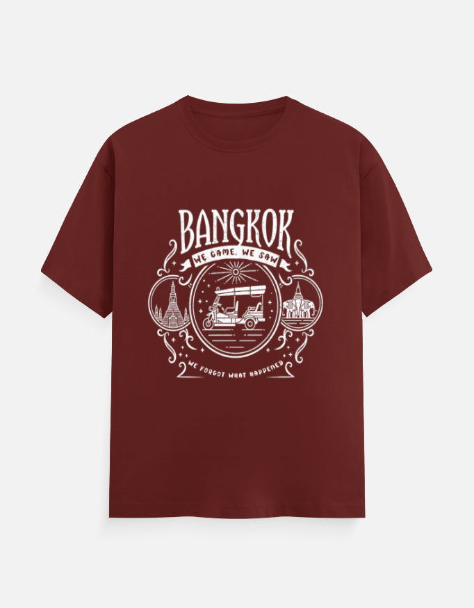 C-Labs Bangkok: We Came, We Saw Classic Crew T-Shirt Brick Red Front_1_c_39_028ba217-b147-4e39-8267-dd0c4fd8dc65