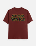 C-Labs Stop Wars Classic Crew T-Shirt Brick Red Front_1_c_39_14a5b13c-477d-492a-ae68-ac062b423207