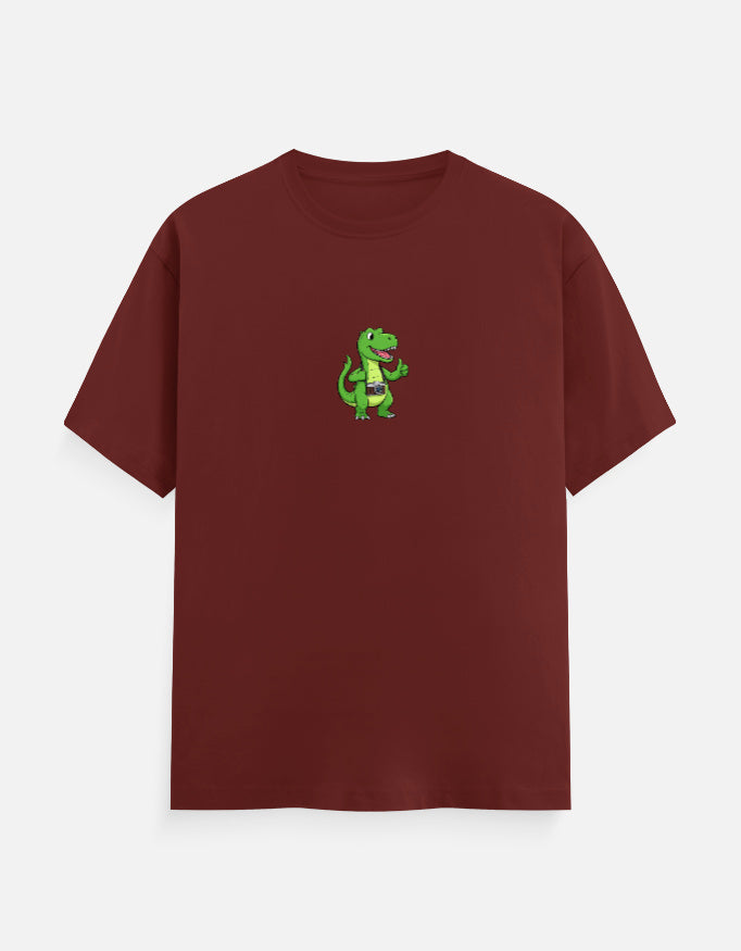 C-Labs Photographer Dinosaur Classic Crew T-Shirt Brick Red Front_1_c_39_5c463446-8c67-4481-89d3-8846208e9db7