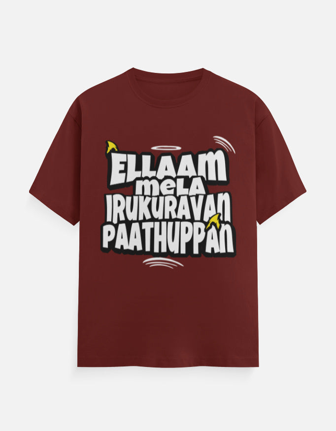 C-Labs Ellaam Mela Irukuravan Paathuppan Classic Crew T-Shirt Brick Red Front_1_c_39_6206c916-f41c-43ed-9d85-4dcd76ee91e3