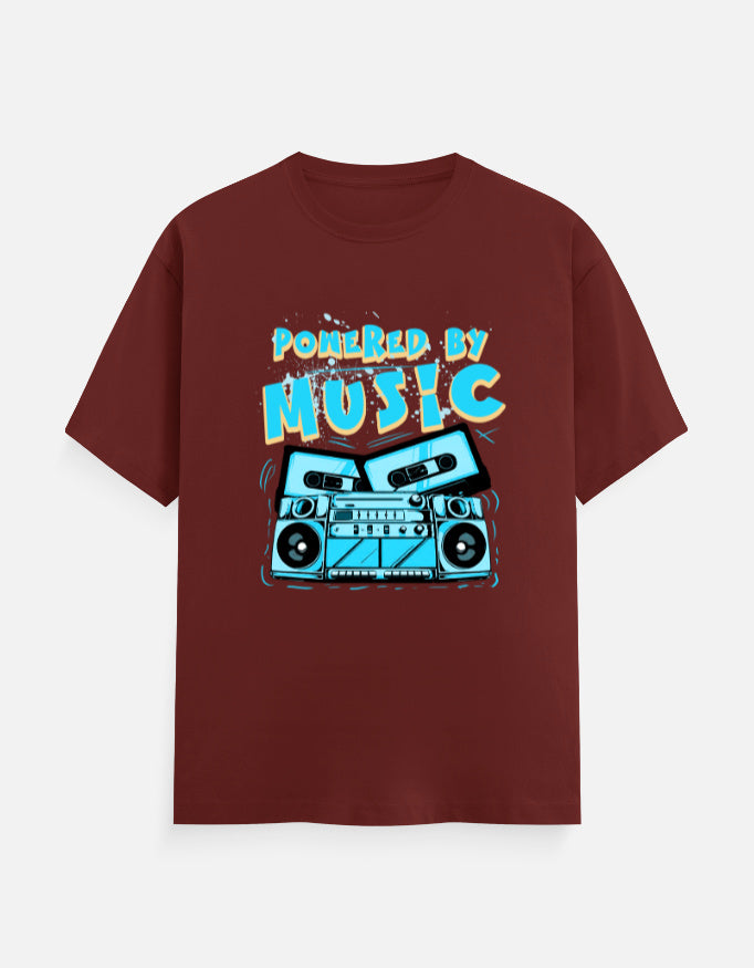 C-Labs Powered By Music Classic Crew T-Shirt Brick Red Front_1_c_39_79511c3b-43f8-403a-b838-037d6dac5960