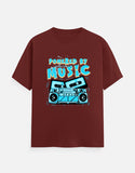 C-Labs Powered By Music Classic Crew T-Shirt Brick Red Front_1_c_39_79511c3b-43f8-403a-b838-037d6dac5960