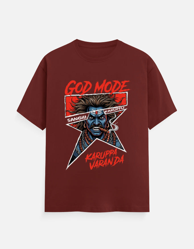 C-Labs Karuppu God Mode Classic Crew T-Shirt Brick Red Front_1_c_39_c5f88a43-8c80-4d2c-b923-b9d8b26b08fb
