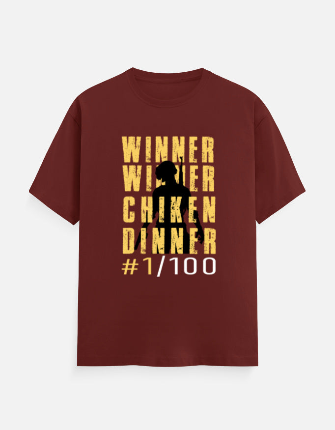 C-Labs WINNER WINNER CHICKEN DINNER Classic Crew T-Shirt Brick Red Front_1_c_39_cd9466f5-e055-4373-a2fb-1705e6f9af54