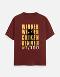 C-Labs WINNER WINNER CHICKEN DINNER Classic Crew T-Shirt Brick Red Front_1_c_39_cd9466f5-e055-4373-a2fb-1705e6f9af54