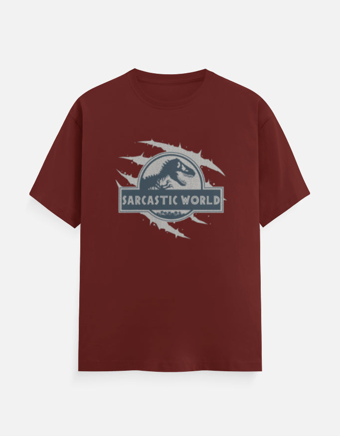 C-Labs Sarcastic World Classic Crew T-Shirt Brick Red Front_1_c_39_de1f19e3-7ac8-46a7-8ec2-7a7f21e7c987
