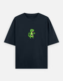 C-Labs Photographer Dinosaur Oversized Classic T-Shirt Navy Blue Front_1_c_3_08cda197-30c7-40ce-9011-05f3e10c9796