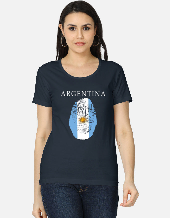 C-Labs Argentina Women's Classic T-Shirt Navy Blue Front_1_c_3_09960a8f-813e-4e9c-bd0f-953fb5f5cb7d
