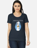 C-Labs Argentina Women's Classic T-Shirt Navy Blue Front_1_c_3_09960a8f-813e-4e9c-bd0f-953fb5f5cb7d