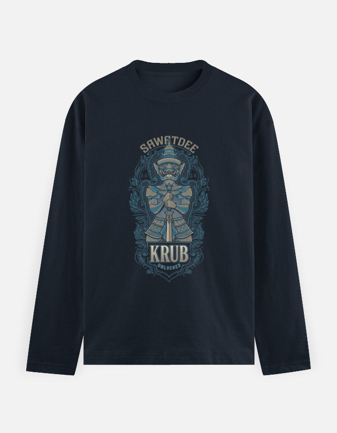 C-Labs Sawatdee Krub Full Sleeve T-Shirt Navy Blue Front_1_c_3_0ccca086-7deb-4d2d-95c4-5268eaec9bf3
