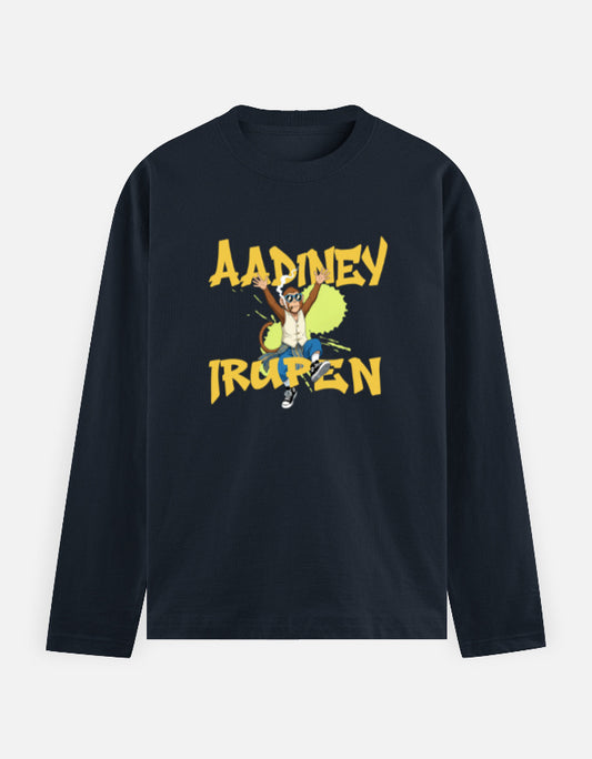 C-Labs Aadiney Irupen Full Sleeve T-Shirt Navy Blue Front_1_c_3_0f262432-935b-4bc8-9491-7583941a706a