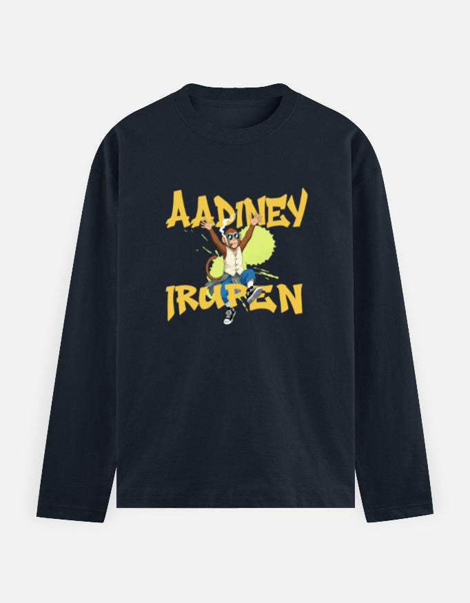 C-Labs Aadiney Irupen Full Sleeve T-Shirt Navy Blue Front_1_c_3_0f262432-935b-4bc8-9491-7583941a706a