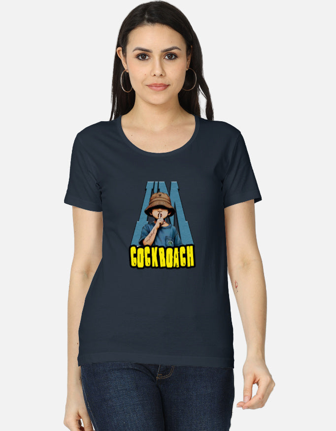 C-Labs I'm Cockroach Women's Classic T-Shirt Navy Blue Front_1_c_3_108f5789-b935-4144-958c-d93195cee844