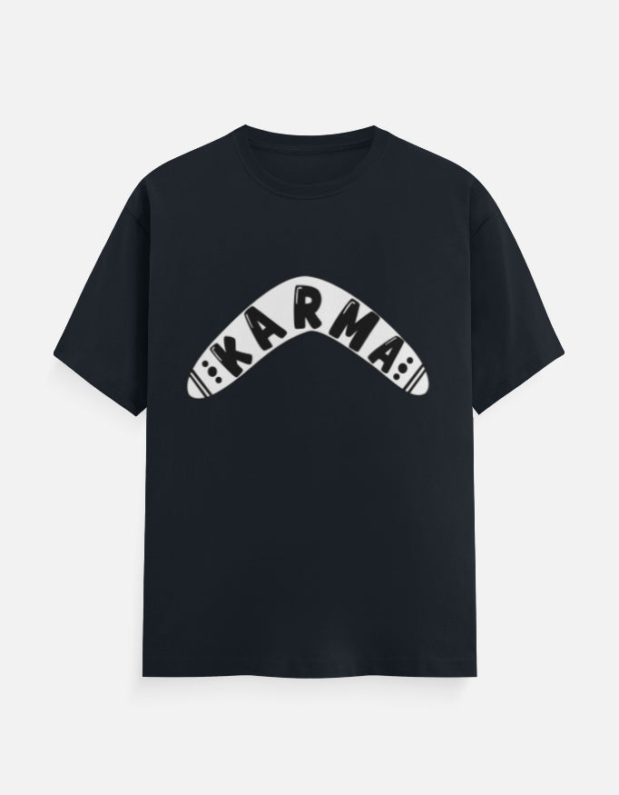 C-Labs Karma Boomerang Classic Crew T-Shirt Navy Blue Front_1_c_3_1cdd55fc-7e3c-4e20-b933-c853f2d619ab