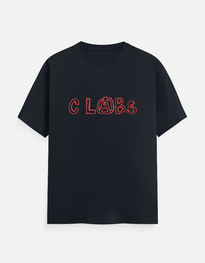 C-Labs C-LABS Comic Classic Crew T-Shirt Navy Blue Front_1_c_3_1dabeea4-1d4c-4251-a16e-a86215afec07