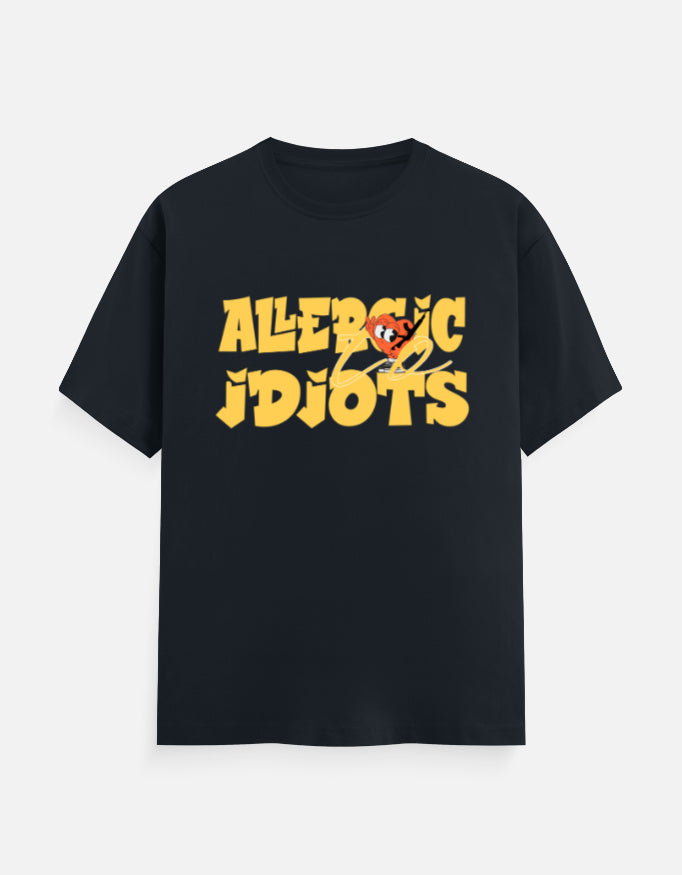 C-Labs Allergic to Idiots Classic Crew T-Shirt Navy Blue Front_1_c_3_1ef1d2bf-50e6-4c9d-ada3-0f57d142079b