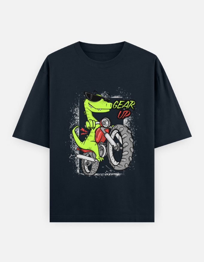 C-Labs Gear Up Oversized Classic T-Shirt Navy Blue Front_1_c_3_25b3c3c7-3fa3-4168-ba4c-dd52e471213a