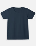 C-Labs C-Standard: Girl's T-Shirt Girl Classic Crew T-Shirt Navy Blue Front_1_c_3_28b2368c-6da5-4388-9d03-c00628a8eea6