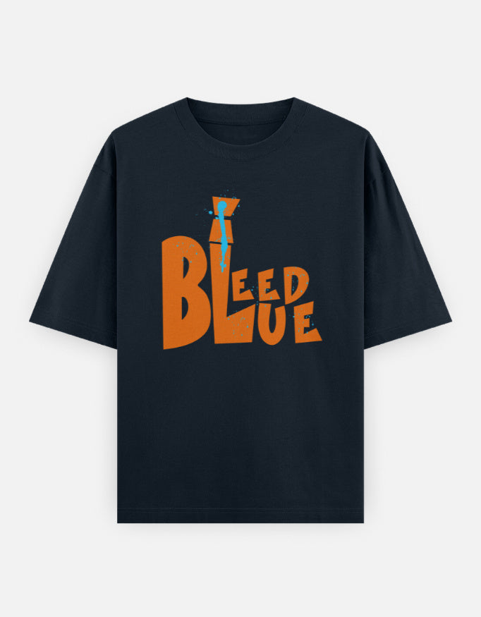 C-Labs I Bleed Blue Oversized Classic T-Shirt Navy Blue Front_1_c_3_29c01355-6b5a-43e5-8ba0-94aa008f4fd6