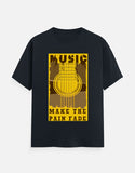 C-Labs Music Make The Pain Fade Classic Crew T-Shirt Navy Blue Front_1_c_3_3d94cc9e-bf1a-4103-a504-7860d72faa63