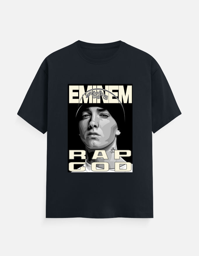 C-Labs Rap God Classic Crew T-Shirt Navy Blue Front_1_c_3_446f9f29-8850-40ba-8dfd-365bea94b387
