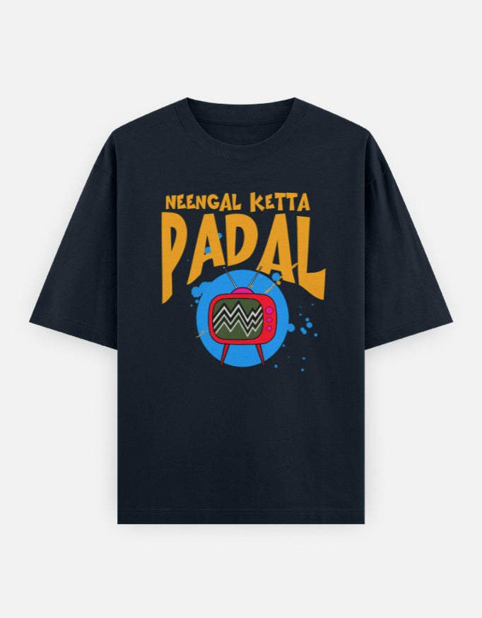 C-Labs Neengal Ketta Padal Oversized Classic T-Shirt Navy Blue Front_1_c_3_4939b332-9745-4cdc-a56a-c9c5c42ecef3