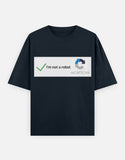 C-Labs I'm Not a Robot Oversized Classic T-Shirt Navy Blue Front_1_c_3_4e4336f6-bd8d-41db-8ad5-6bb7d1b4310a