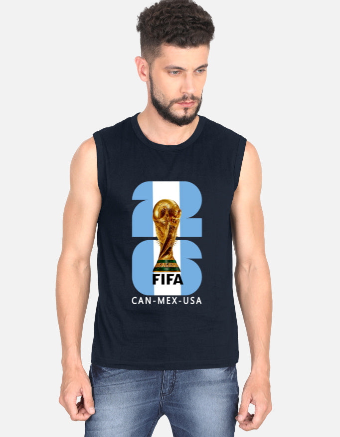 C-Labs Argentina 26 Sleeveless T-Shirt Navy Blue Front_1_c_3_52f2a812-6687-4128-b2eb-7fdaa3bc27ba
