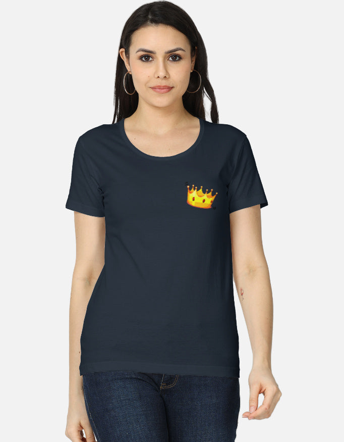 C-Labs Crown Women's Classic T-Shirt Navy Blue Front_1_c_3_5724af73-0960-4d85-b1d5-fb5a117139db