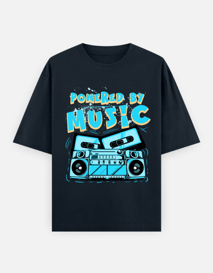 C-Labs Powered By Music Oversized Classic T-Shirt Navy Blue Front_1_c_3_5dc0fe4a-4087-4d8a-87bb-f4dd3cdaf27c