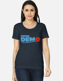 C-Labs Finding Demo Women's Classic T-Shirt Navy Blue Front_1_c_3_5f634d80-e22a-4be5-b87f-426cc866c69c