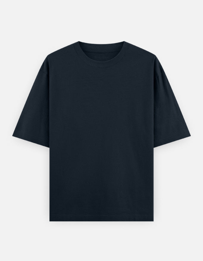C-Labs C-Standard: Classic Oversized T-Shirt (Dark) Oversized Classic T-Shirt Navy Blue Front_1_c_3_622d56a6-9354-4b66-86b5-bb26243934e0
