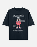 C-Labs Please use me ipadiku "Brain" Oversized Classic T-Shirt Navy Blue Front_1_c_3_65afecf2-0fa8-4e3f-8c3f-6421b4622ab8