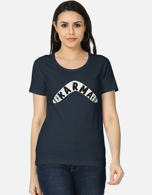 C-Labs Karma Boomerang Women's Classic T-Shirt Navy Blue Front_1_c_3_67ba5b5f-4a15-49ab-b7f9-0cdf49716fba