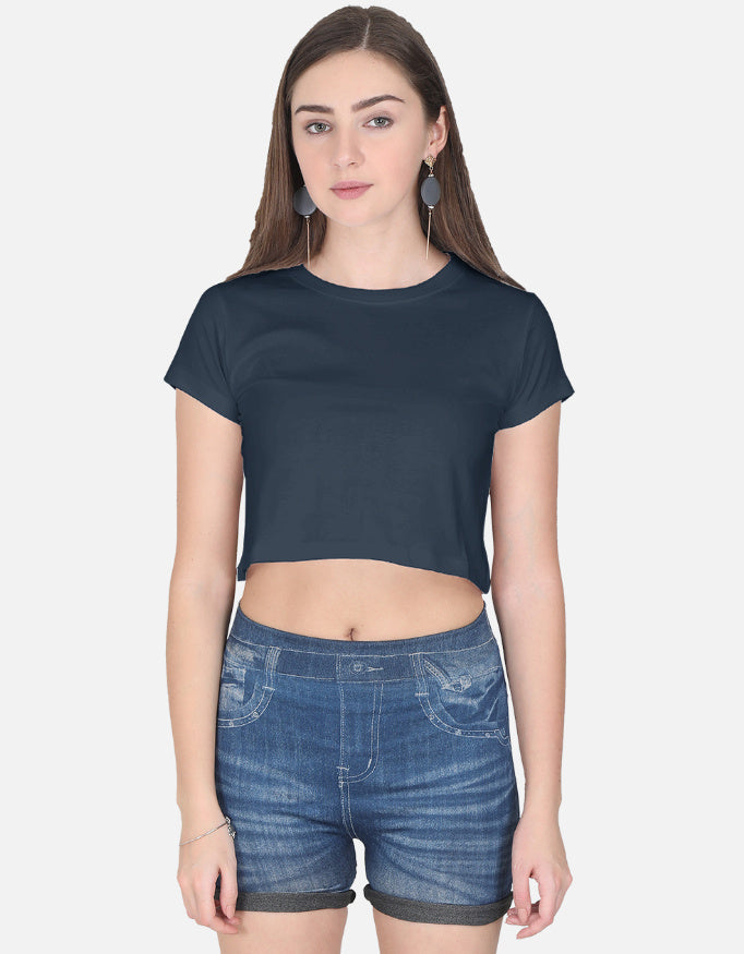 C-Labs C-Minimal: Crop Top Crop Top Navy Blue Front_1_c_3_6db5ee6c-7bca-4f7f-aaf5-4e4601a98233