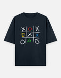 C-Labs Play Station XO Oversized Classic T-Shirt Navy Blue Front_1_c_3_6e73eb06-57c6-4780-8f3b-e3e1e97defbd