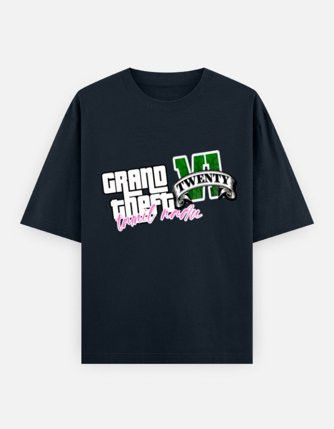 C-Labs Grand Theft Auto: Tamil Nadu Edition Oversized Classic T-Shirt Navy Blue Front_1_c_3_72653d38-dd4e-4d42-884c-a620fa8ec64e