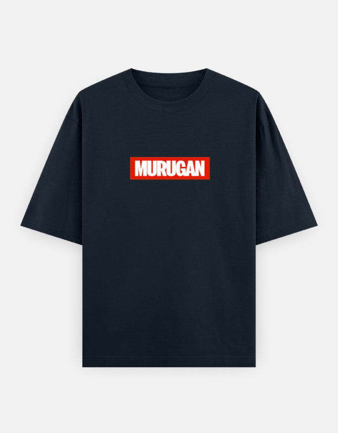 C-Labs Om Murugan Oversized Classic T-Shirt Navy Blue Front_1_c_3_752241cb-04e4-467f-a239-d626c551de08