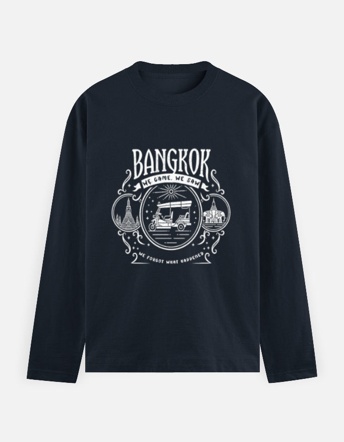 C-Labs Bangkok: We Came, We Saw Full Sleeve T-Shirt Navy Blue Front_1_c_3_75ad696e-ca9c-4f0a-9b27-a1c79476f31a