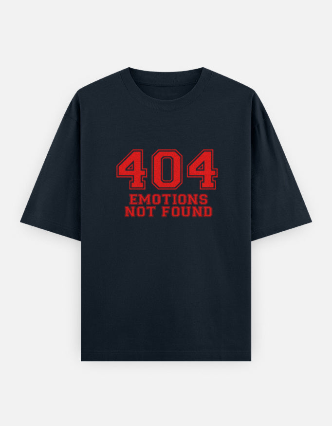 C-Labs 404 Emotions not found Oversized Classic T-Shirt Navy Blue Front_1_c_3_77e799d3-644a-458a-b934-e999b0923ea9